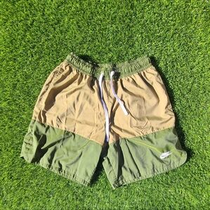 Nike Green and Tan Athletic Shorts And Swim